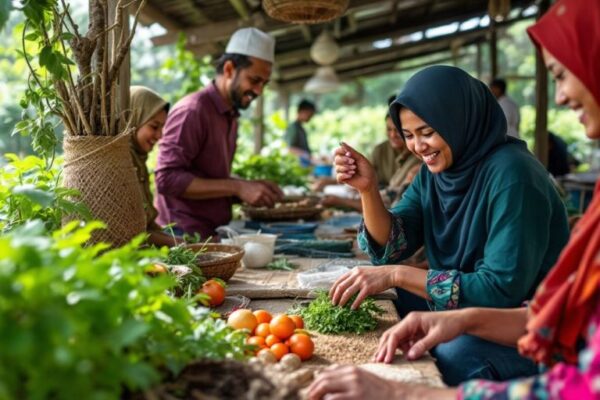 Kegiatan masyarakat desa Kutanegara yang berwarna-warni.